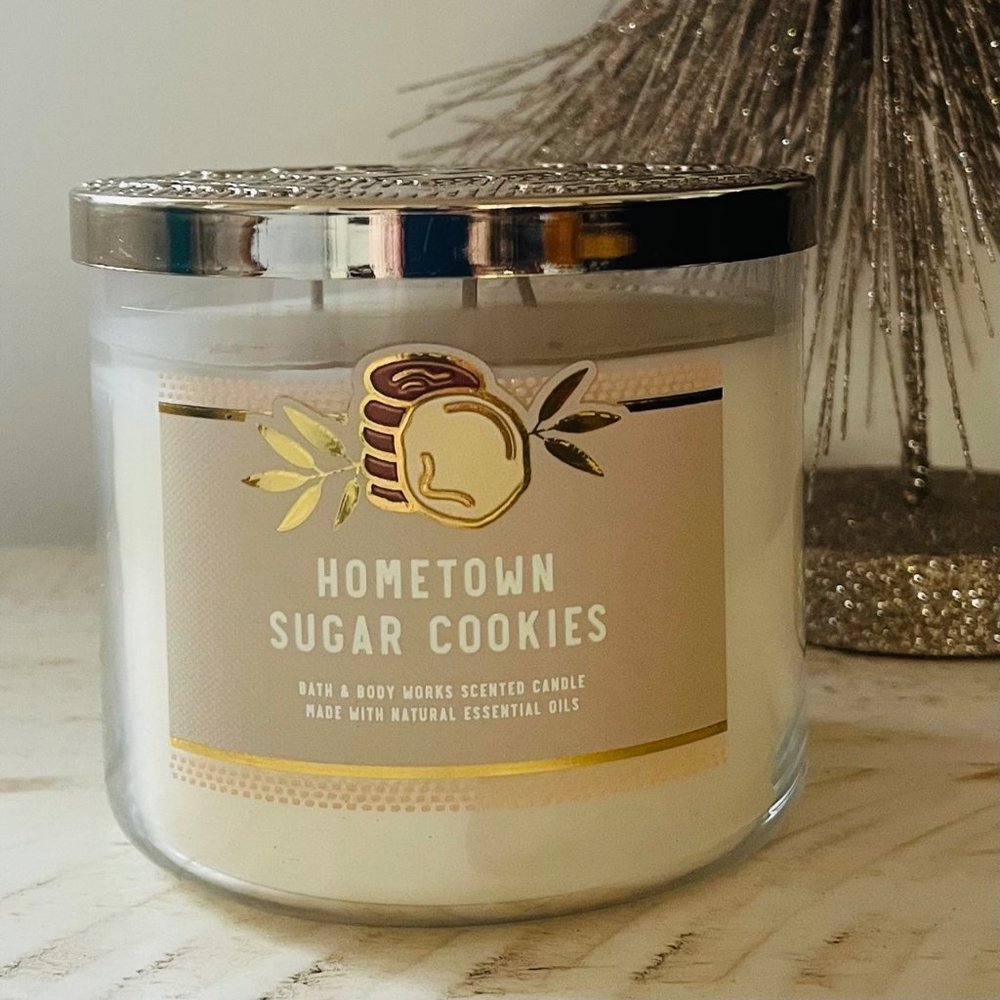 BBW Hometown Sugar Cookies 3-Wick Candle